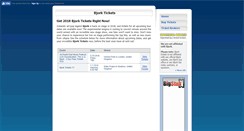 Desktop Screenshot of bjorktickets.com